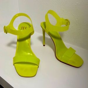 JLO Neon Yellow/Green Heels